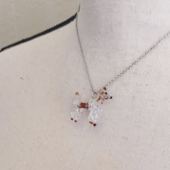 Poodle Dog Necklace, 16” chain - Picture 4 of 4